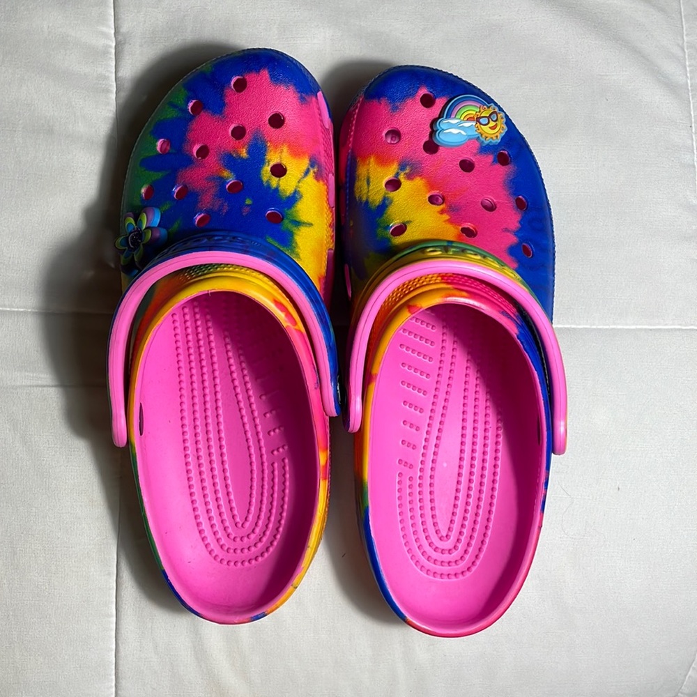 New to you rainbow crocs